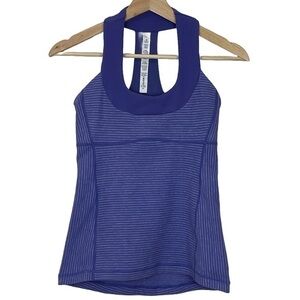 Lululemon Scoop Neck Tank Hyper Stripe Purple 4